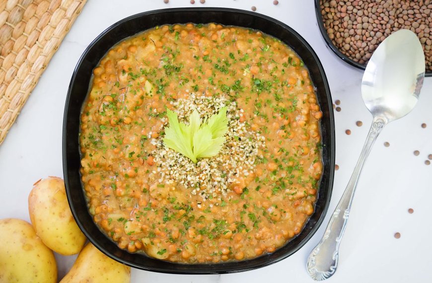 Lentejas estofadas con verduras